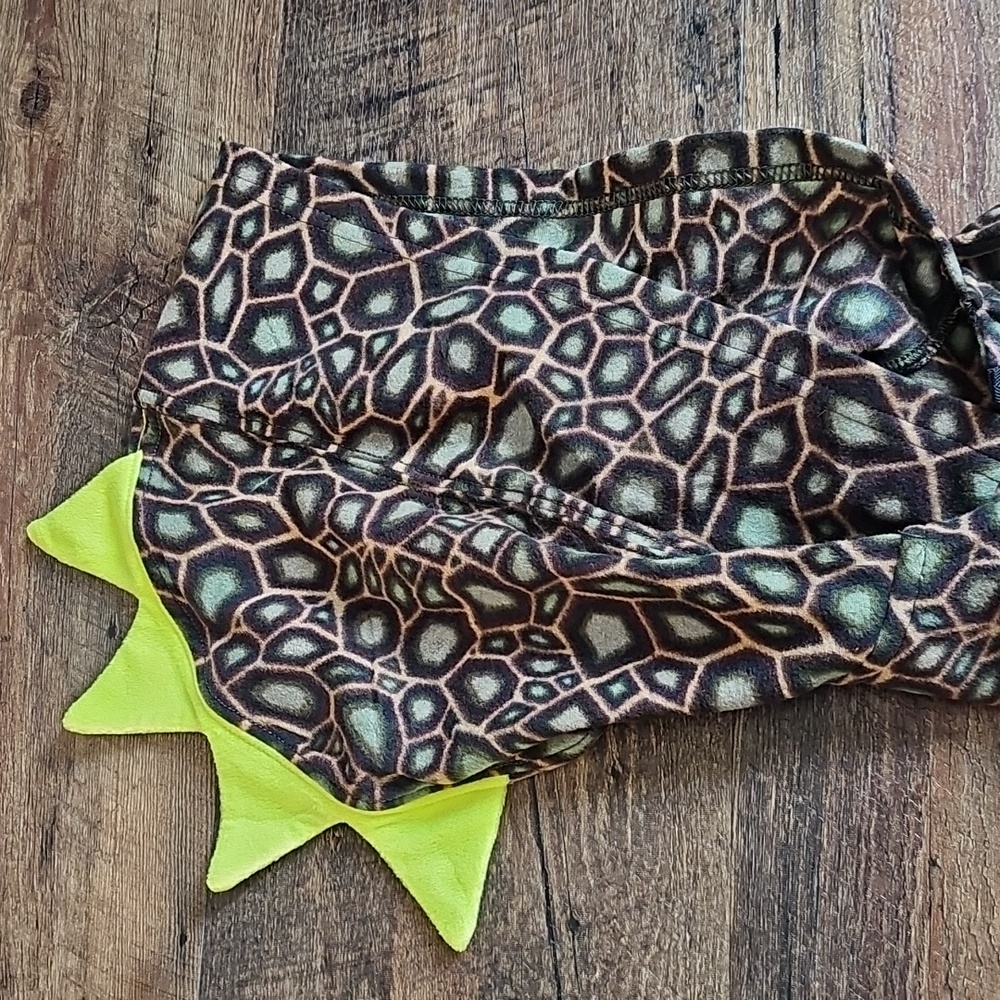 Cat & Jack Boy's Small Neon Accented Pajama One Piece Pajamas With Hood - Picture 8 of 8